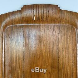 Danish Vintage Wood Large Serving Tray Platter GE General Electric Mid Century