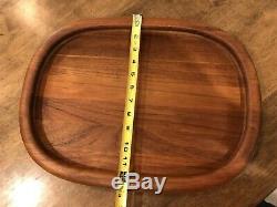 Dansk IHQ Wood Oval Serving Tray Cheese Board 17 X 13 Excellent