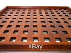 Dansk Int'l Designs Ltd (malaysia) Teak Lattice/reticulated Wooden Serving Tray