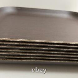 Delica Wood Dining Tray Spain MCM Contemporary Modern Home 35 x 30 Set of 7 RARE