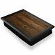 Deluxe Lap Tray Dark Wood Effect Walnut Joiner Home Gift #13186