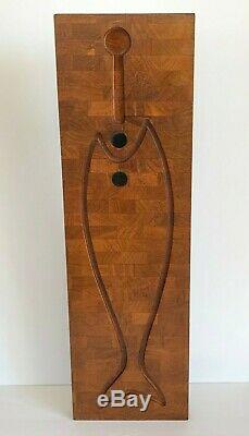 Digsmed Mid Century Danish Modern Large Teak Fish Wall Hanging or Serving Tray