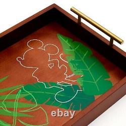 Disney Parks Mickey Mouse Tropical Hideaway Wooden Serving Tray Hideaway Collect
