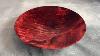 Double Dyed Saucer Woodturning A Red And Black Wood Platter