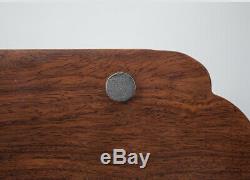 Ebony tea tray handmade carved wealth bring tea plate solid wood table rectangle
