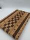 End Grain Cutting Board Charcuterie Serving Tray SOLID HICKORY chopping block