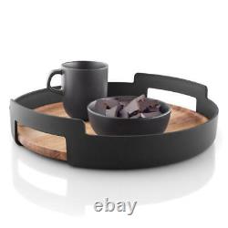 Eva Solo Serving Tray Tray Nordic kitchen Oak / Plastic Black Ø 35 cm