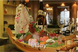 Extra Large Sushi Boats Serving Tray 31 Sashimi Boat Nautical Decor Handcraft