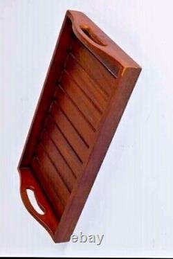 Extra Large Wooden Serving Tray 60 cm x 40 cm x 6 cm Brown Color 100% Ceylon