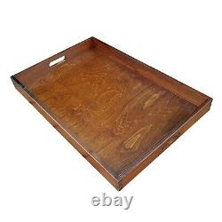 Extra Large Wooden Serving Tray, Set from 1 to 10, 60 cm x 40 cm x 6 cm, - Brown