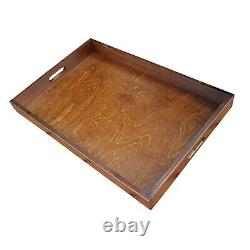 Extra Large Wooden Serving Tray, Set from 1 to 10, 60 cm x 40 cm x 6 cm, - Brown
