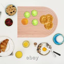 Food-grade Multi-functional Delicate Wood Plate for Daily Use Party Supply