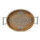 GG Collection Gracious Goods Wood Tray/Metal Inlay, 20.75 Heritage Collection