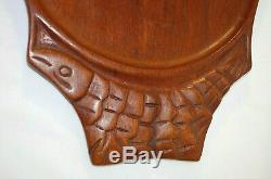 Hand-Carved Large Oval Wood Platter / Serving Tray 27 Long x 12 Wide M4608