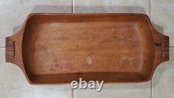Hand Carved Wood Serving Bread Tray Taverneau Collection ARTHUR UMANOFF raymor