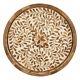 Handmade Bone Inlay Round Tray Serving Tray Floral Design Tray Home Decor Gift
