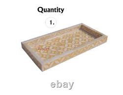 Handmade Bone Inlay Serving Kitchen Serving Tray free shipping ready to dispatch