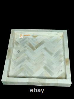 Handmade Bone Inlay Tray, Serving Tray, Decorative Tray Square Tray Home Décor T