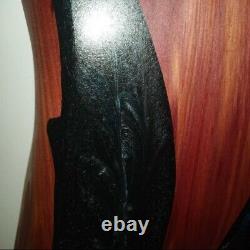 Handmade Cedar With Black/Teal Resin Charcuterie Board