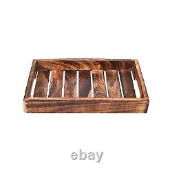 Handmade Decorative Wooden Serving rectangular Tray Great for Food and Drink