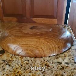Handmade Hand-Turned Butternut Platter Serving Tray 29, Local Woods, Food-Safe