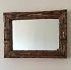 Handmade Wall Mirror / Serving Tray rustic reclaimed wood Copper Handles