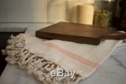 Handmade Walnut Cheese Board, 100% Natural Dark Wood Serving Tray with Handle