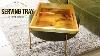 Hardwood Serving Tray Pallet Wood Project Ottoman Tray Build