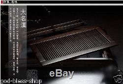 High grade solid wood tea tray Kemu table plastic layer cup holder L69cmW38cm