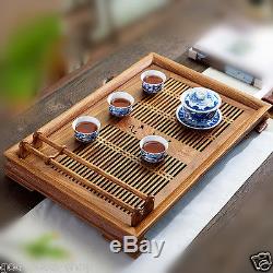 High quality rosewood tea tray solid wood table for tea service drainage drawer