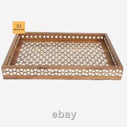 Home Décor Mother Of Pearl Serving Tray
