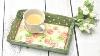 How To Decorate A Wooden Tray Decoupage Tutorial Diy By Catherine