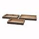 IMAX Worldwide 71822-3 Nakato Wood Bark Serving Trays (Set of 3)