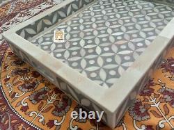In stock Bone Inlay Tray large Tray Decorative Serving Tray waterproof tray