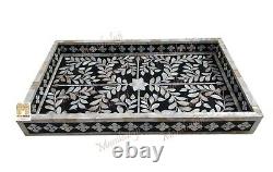 In stock mother of pearl Inlay Tray large tray Serving Tray waterproof tray