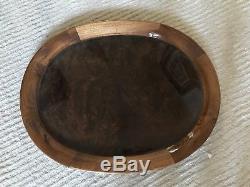 Italian Burl Wood Serving Tray - Large - High End