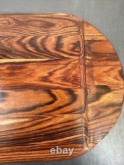 Jacaranda Wood large Tray by Brazilian Modernist designer Jean Gillon 22 Long