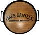 Jack Daniels Whiskey Wood Barrel Top Lid Heavy Serving Tray or Wall Hanging