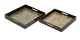 Jacobs Mother of Pearl Serving Trays Set of 2 ID 171216