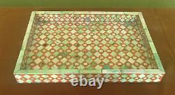 Kitchen Serving Tray Resin Handmade Orange Home Storage Art Trays Board Tray