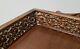 LARGE Antique Detailed Hand Carved Walnut Wood Serving Tray Sturdy & Beautiful
