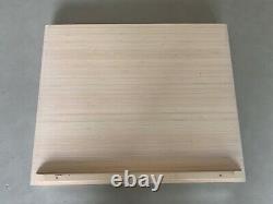 LEGNOART WHITE OFF WOOD Cheese Board Set Drawer Serving Tray Kitchen 19.5X15.5
