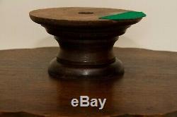 Large Antique Lazy Susan Rotating table centre tray wood serving stand