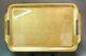 Large Vintage Gold Leaf on Wood Serving Butler Tray Japan 24 x 15