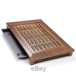 Large tea table solid wood tea tray Wenge wood end table for tea house L70cm new