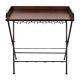 Legacy Home LTD 27-106LLT Wood Serving Tray Table With Metal Legs