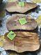 Lot 3 Trader Joes Olive Wood Cutting Board Serving and Cheese Tray Charcuterie