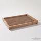 Luxe Gilded Wood Lattice Decorative Tray 24 Serving Fretwork Open
