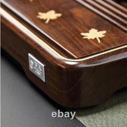 Luxury Africa Ebony Wooden Kung Fu Gongfu Tea Tray Serving Table Drain Plate