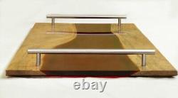 Luxury Brown Epoxy Resin Two Side Wooden Serving Tray, Silicone tray, tea tray